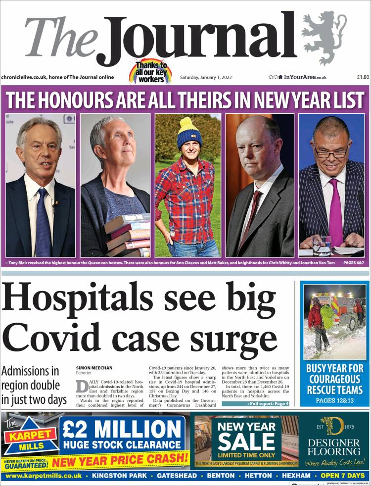 Portada de The Journal (Reino Unido)