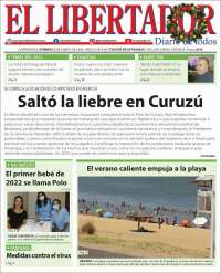 Portada de Diario El Libertador (Argentina)