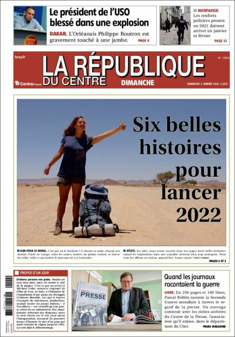 Portada de La République du Centre (France)