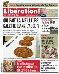 Portada de Libération Champagne (Francia)