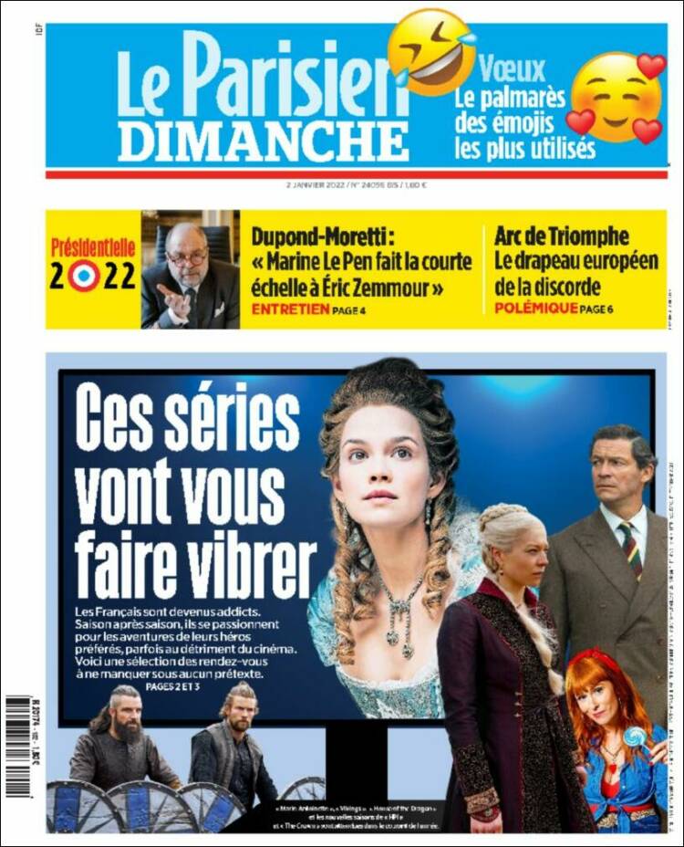 Portada de Le Parisien (France)