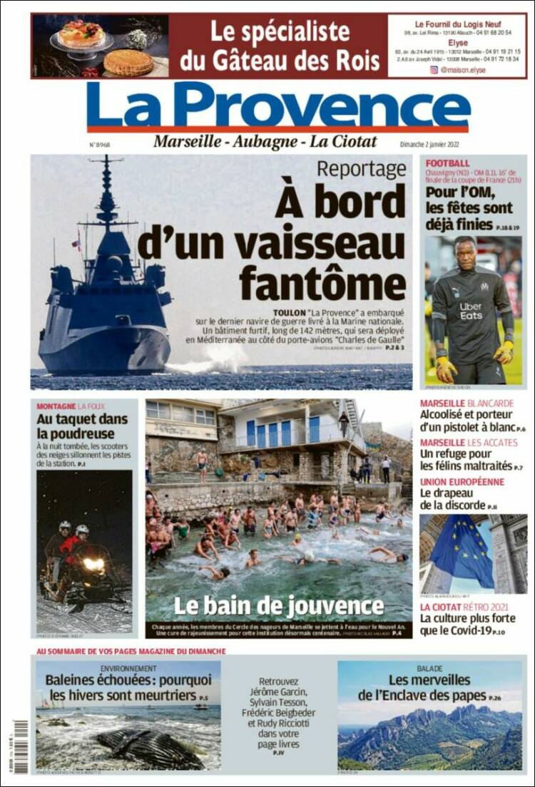 Portada de La Provence (Francia)