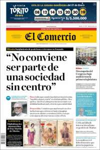 Portada de El Comercio (Perú)