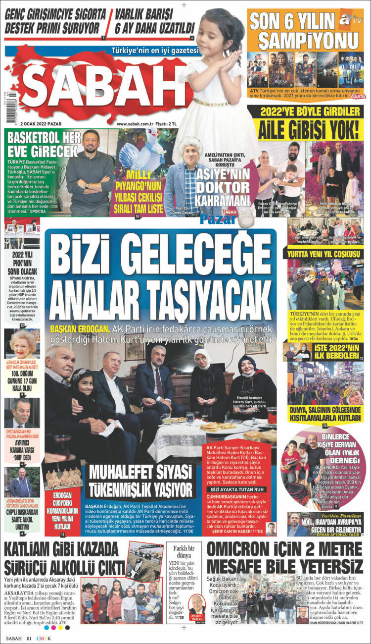 Portada de Sabah (Turqu&iacute;a)