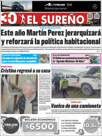 Portada de Diario El Sureño (Argentina)