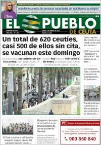 Portada de El Pueblo de Ceuta (Spain)