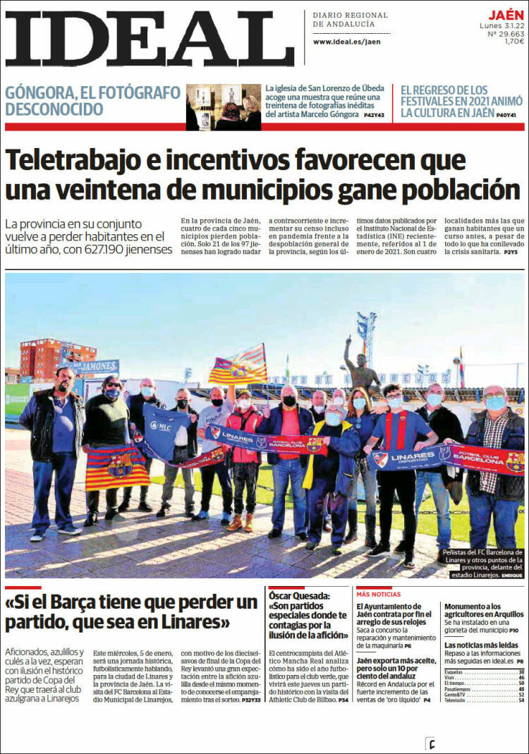 Portada de El Ideal de Jaén (España)