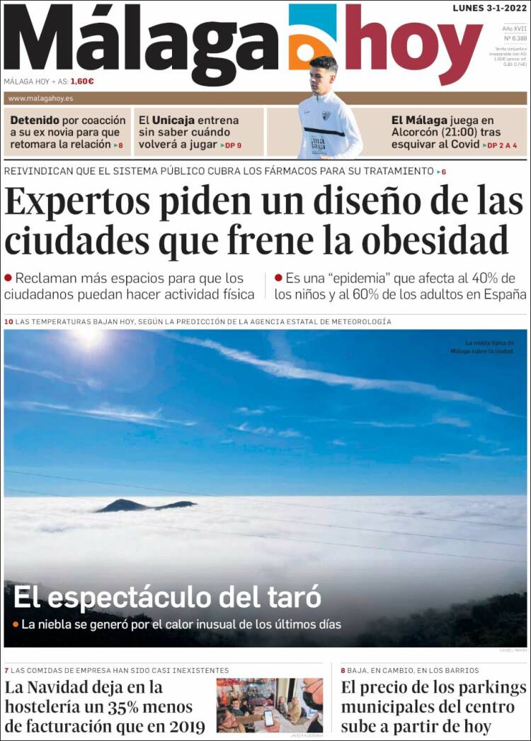 Portada de Málaga Hoy (España)