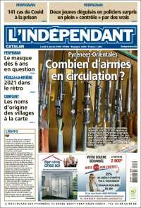 Portada de Le Indépendant (Francia)