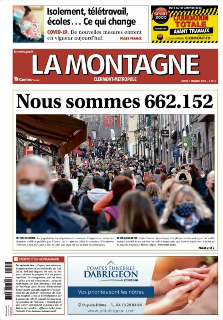 Portada de La Montagne (France)