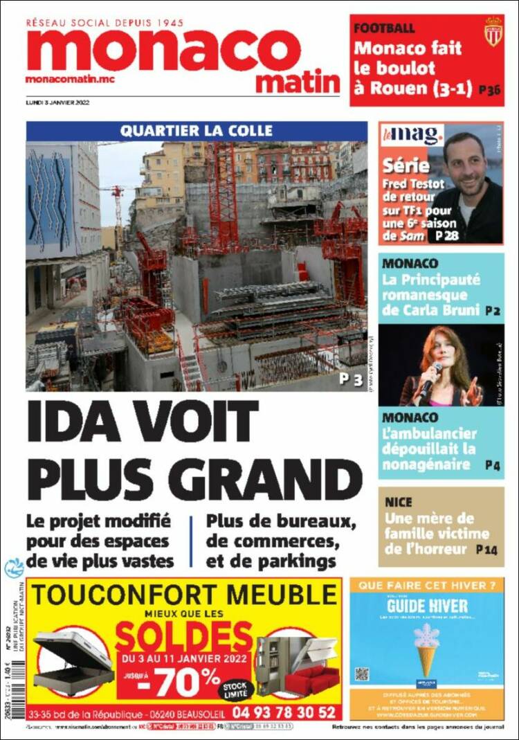 Portada de Nice-Matin (France)
