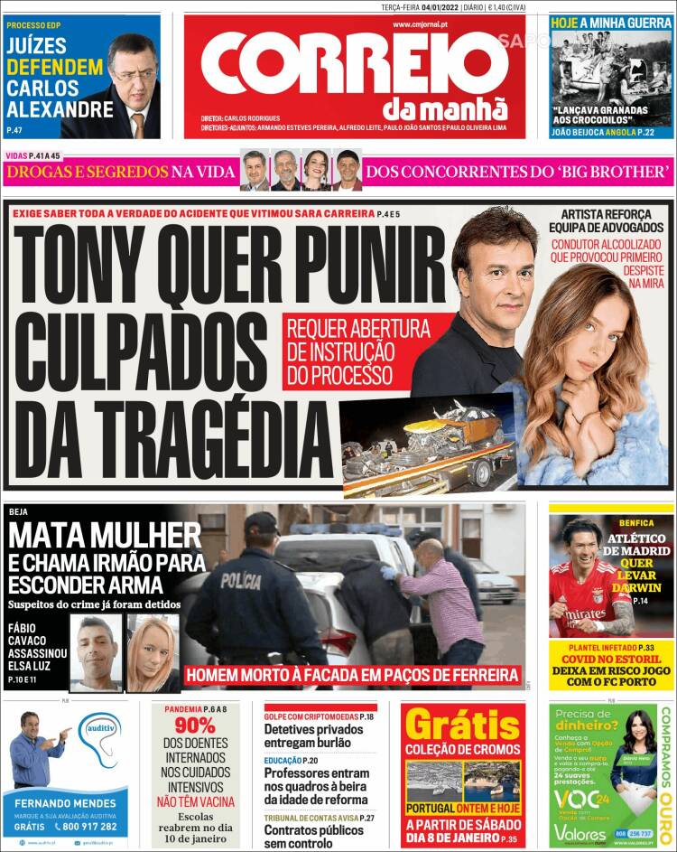 Portada de Correio da Manhã (Portugal)