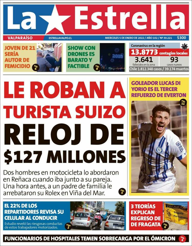 Portada de Estrella de Valparaiso (Chile)
