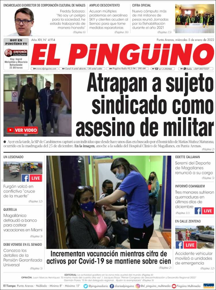 Portada de El Pingüino (Chile)