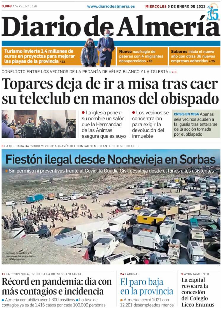 Portada de Diario de Almería (Espa&ntilde;a)