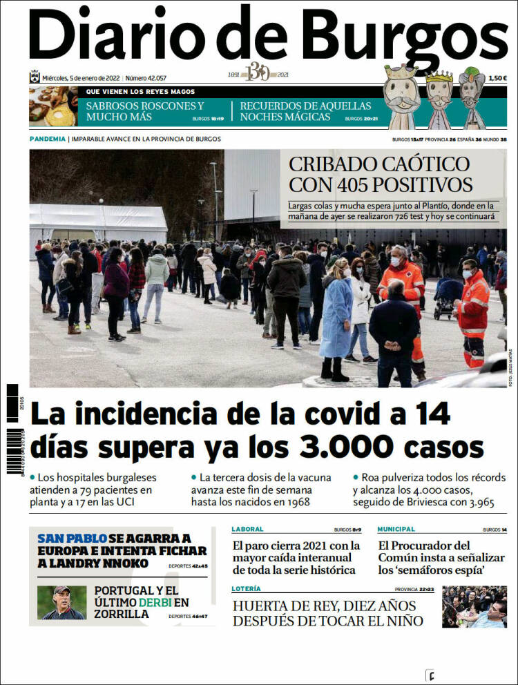 Portada de Diario de Burgos (Espa&ntilde;a)