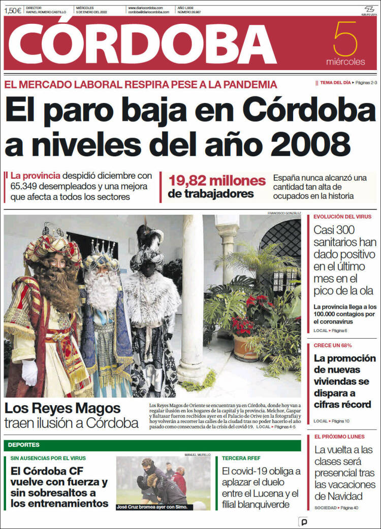 Portada de Diario de Córdoba (Espa&ntilde;a)