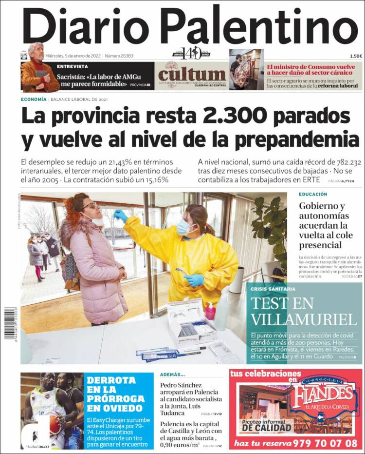 Portada de Diario Palentino (Espa&ntilde;a)