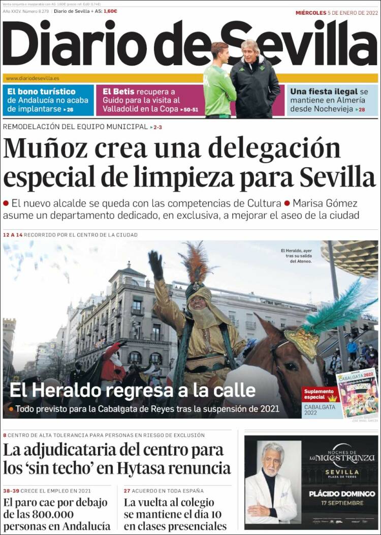 Portada de Diario de Sevilla (Espa&ntilde;a)