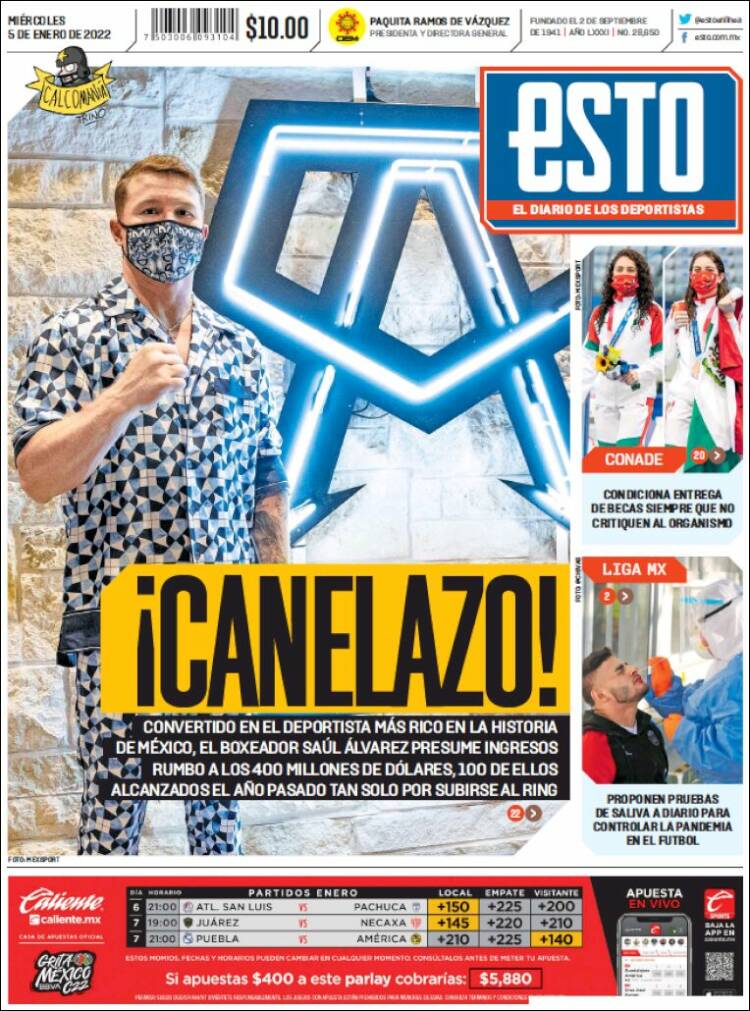 Portada de Esto (M&eacute;xico)