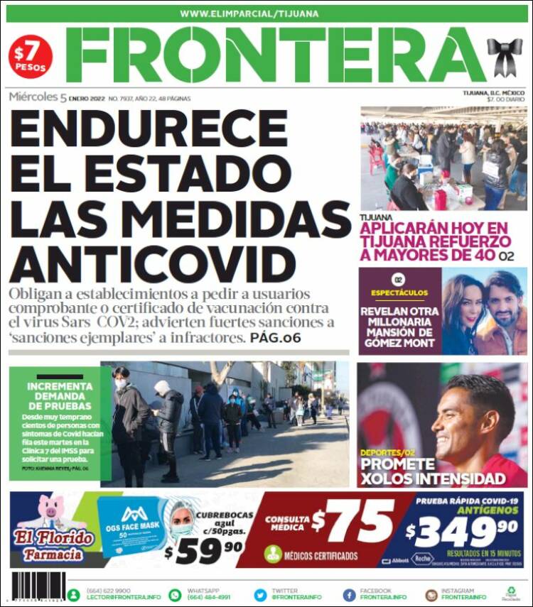 Portada de Frontera (M&eacute;xico)
