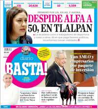 Portada de Diario Basta (México)