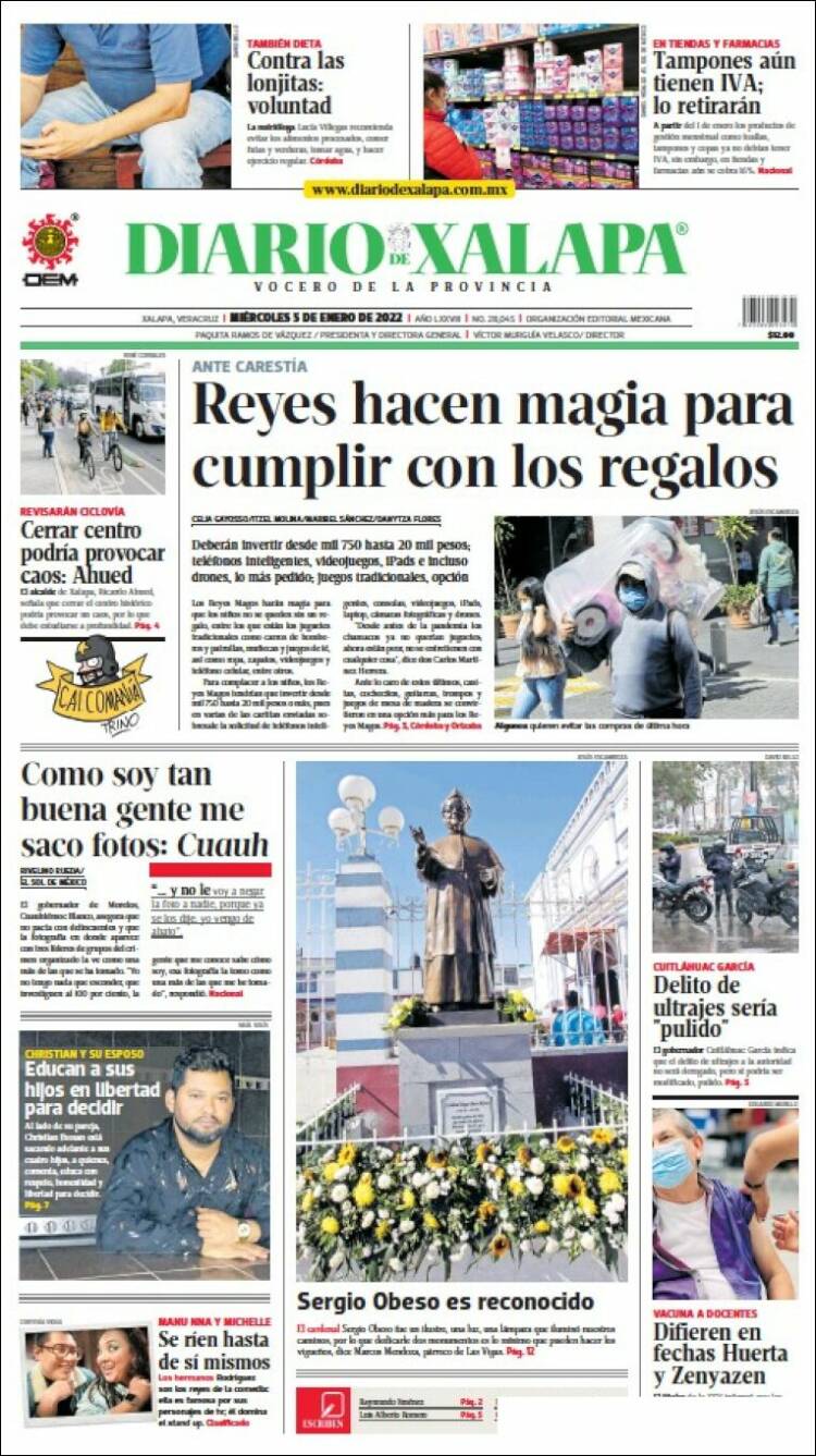 Portada de Diario de Xalapa (México)