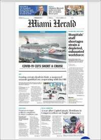 Portada de Miami Herald (USA)