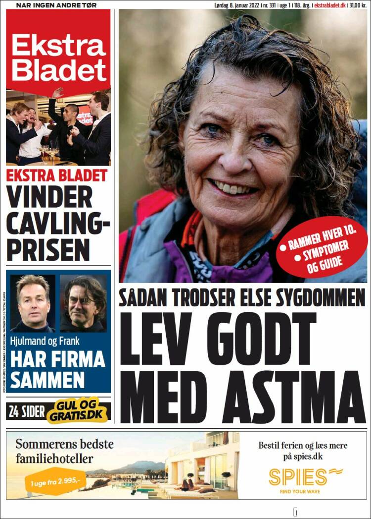 Portada de Ekstra Bladet (Dinamarca)
