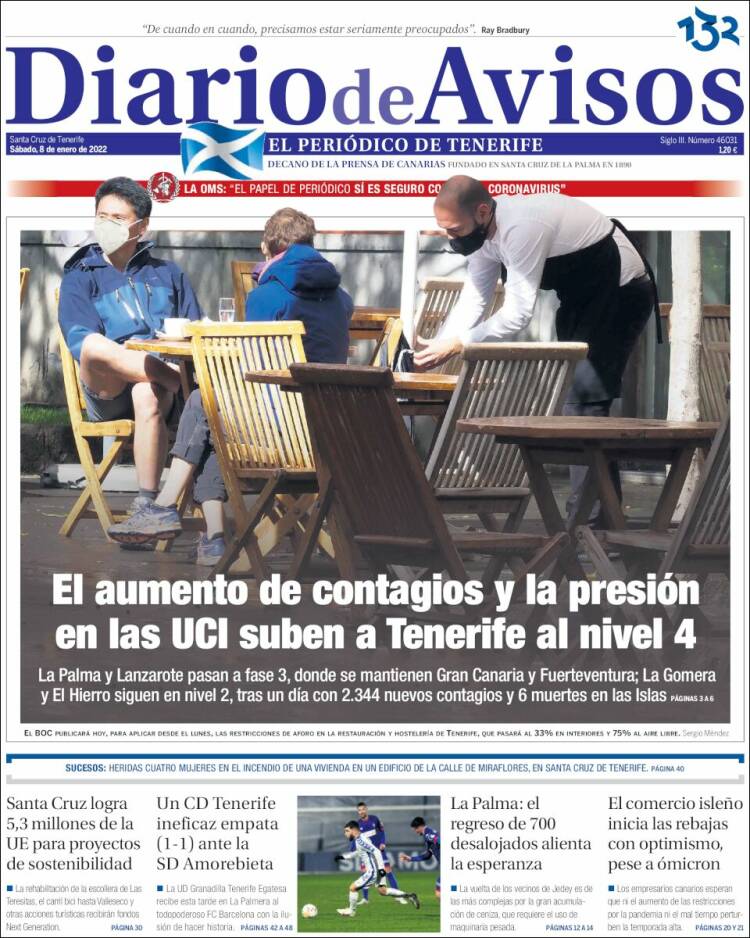 Portada de Diarios de Avisos (Espa&ntilde;a)