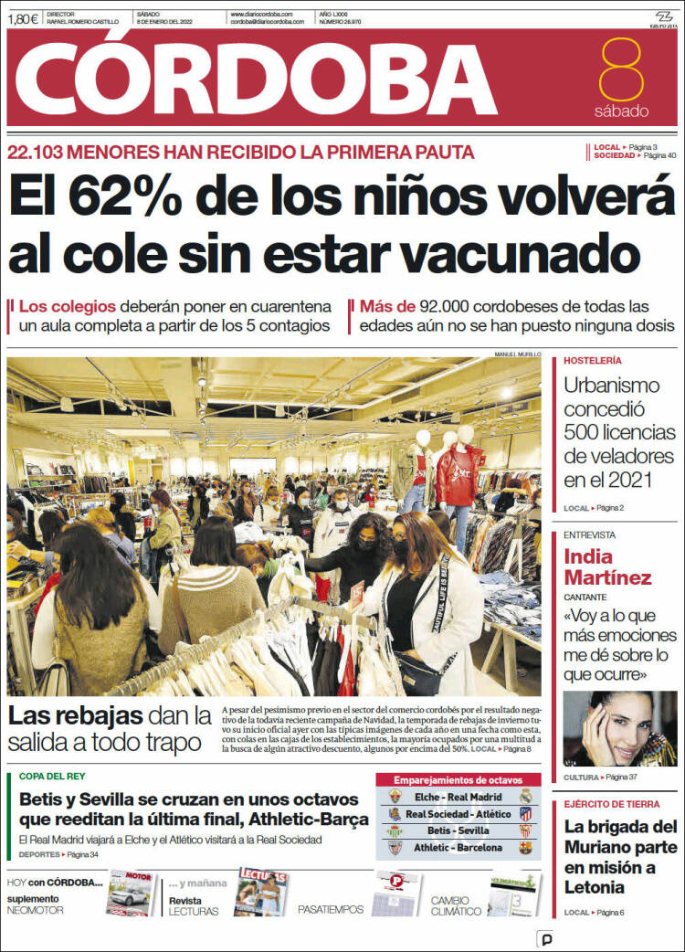 Portada de Diario de Córdoba (Espa&ntilde;a)