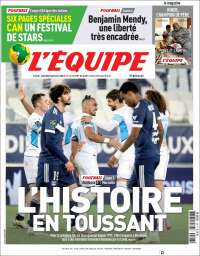 Portada de L'Equipe (Francia)