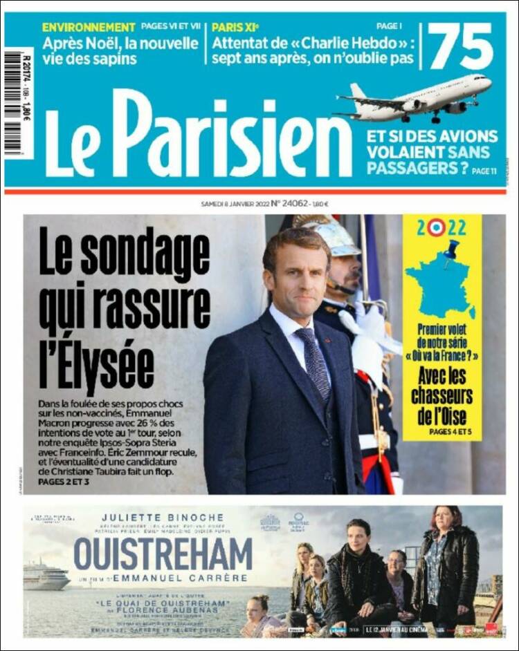 Portada de Le Parisien (France)
