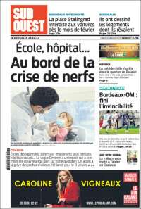 Portada de Sud Ouest (Francia)