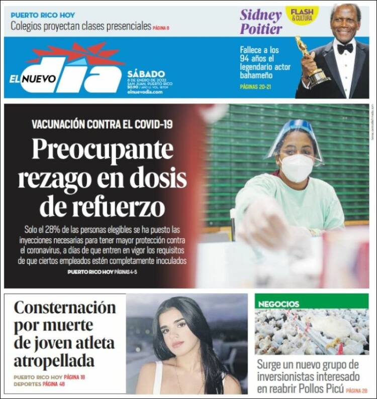 Portada de El Nuevo Día (Puerto Rico)