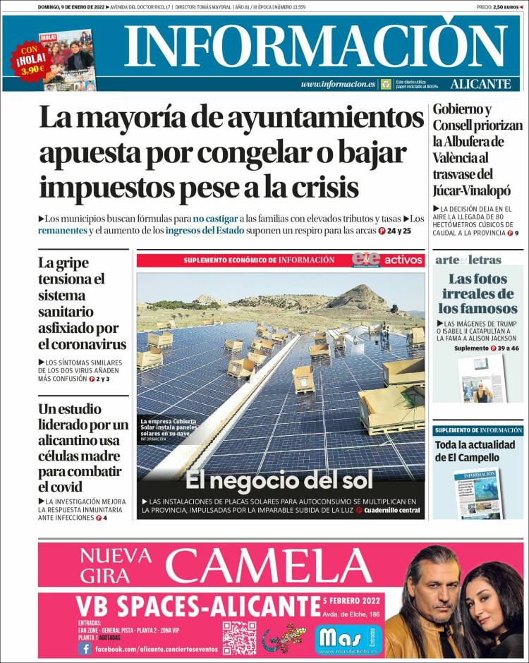 Portada de Diario Información (España)