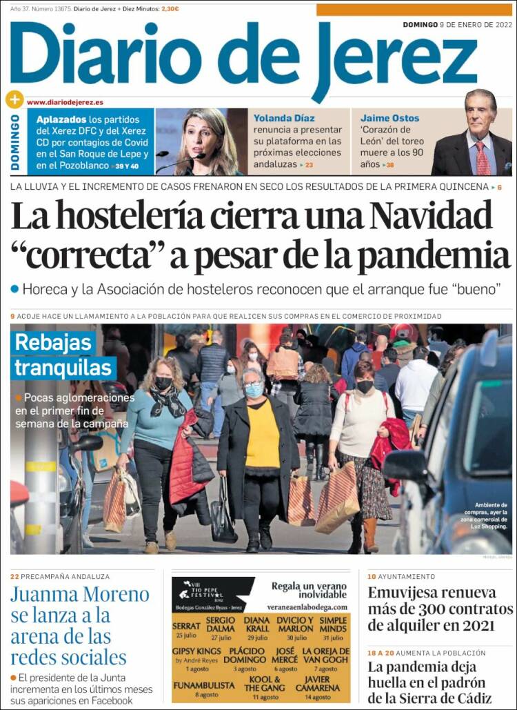 Portada de Diario de Jerez (España)