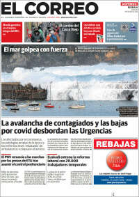 Portada de El Correo (España)