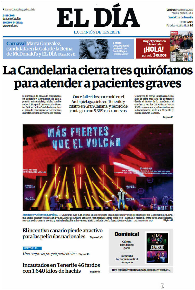 Portada de El Día (España)
