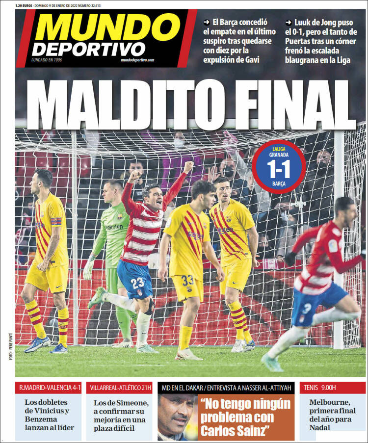 Portada de El Mundo Deportivo (España)