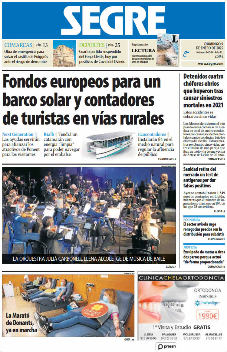 Portada de Segre  (España)