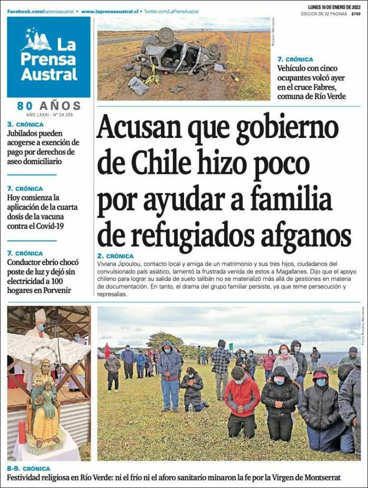 Portada de El Magallanes (Chile)