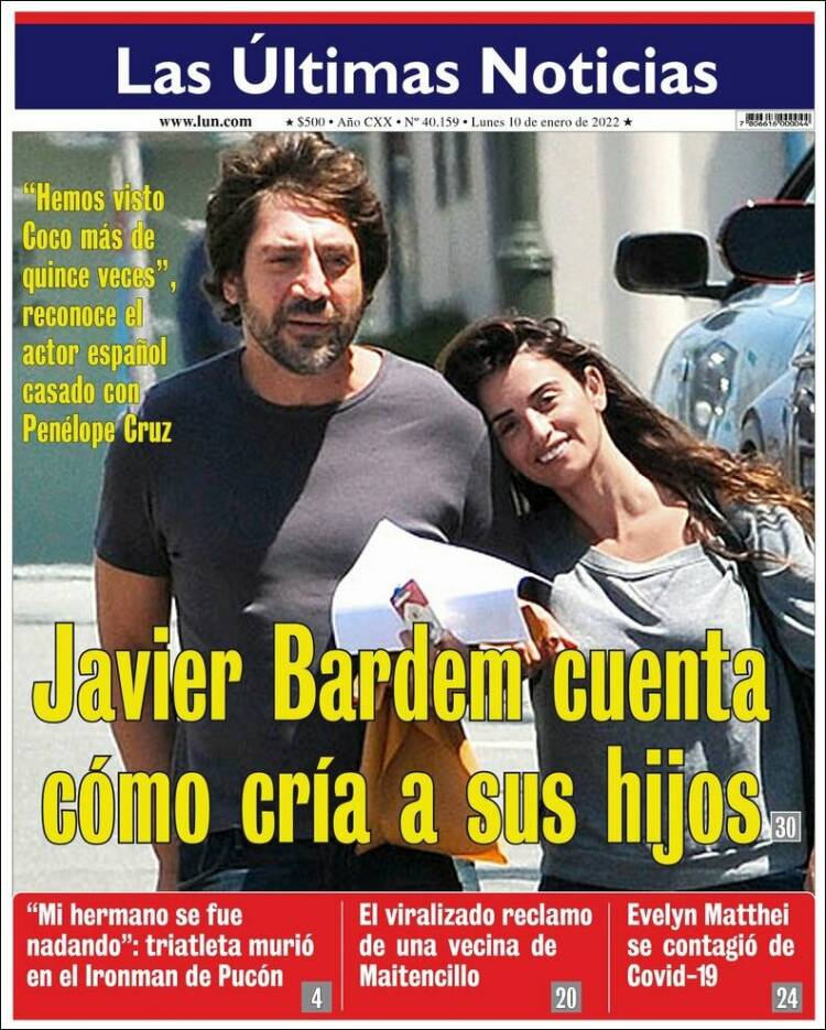 Portada de Las Últimas Noticias (Chile)