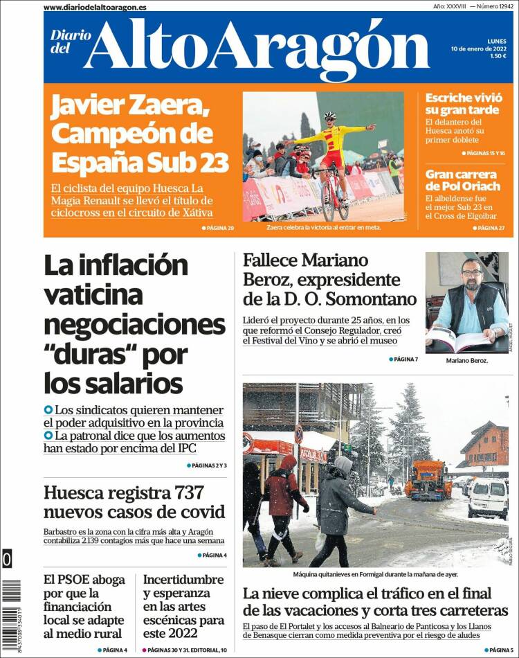 Portada de Diario del AltoAragón (Espa&ntilde;a)