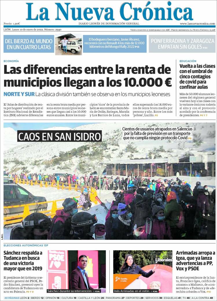 Portada de La Nueva Crónica (Espa&ntilde;a)