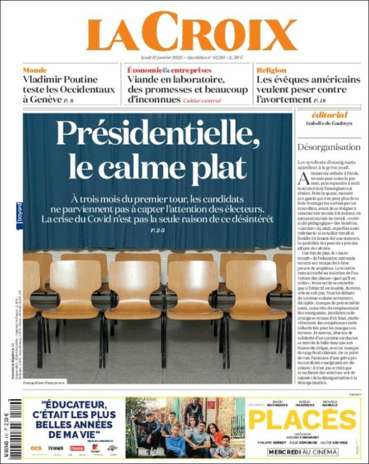 Portada de La Croix (Francia)