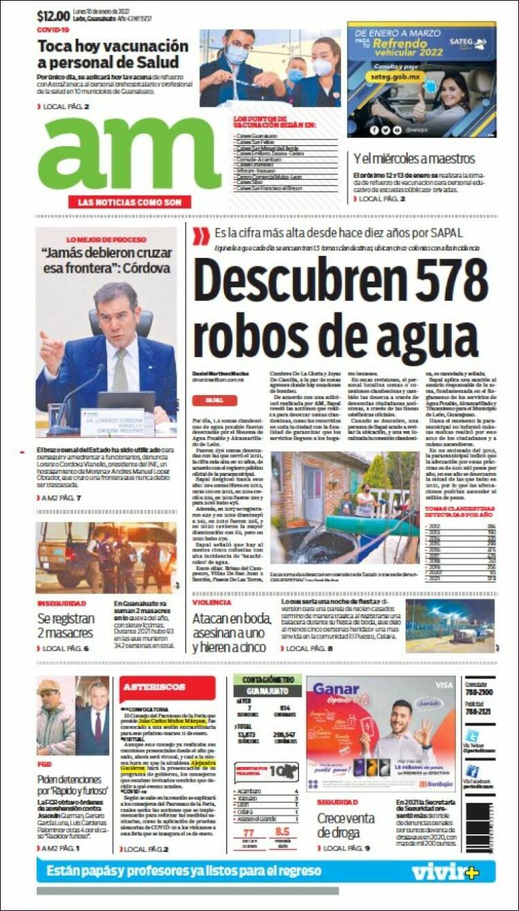 Portada de Al Día A.M. (M&eacute;xico)