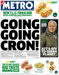 Portada de Metro (Reino Unido)