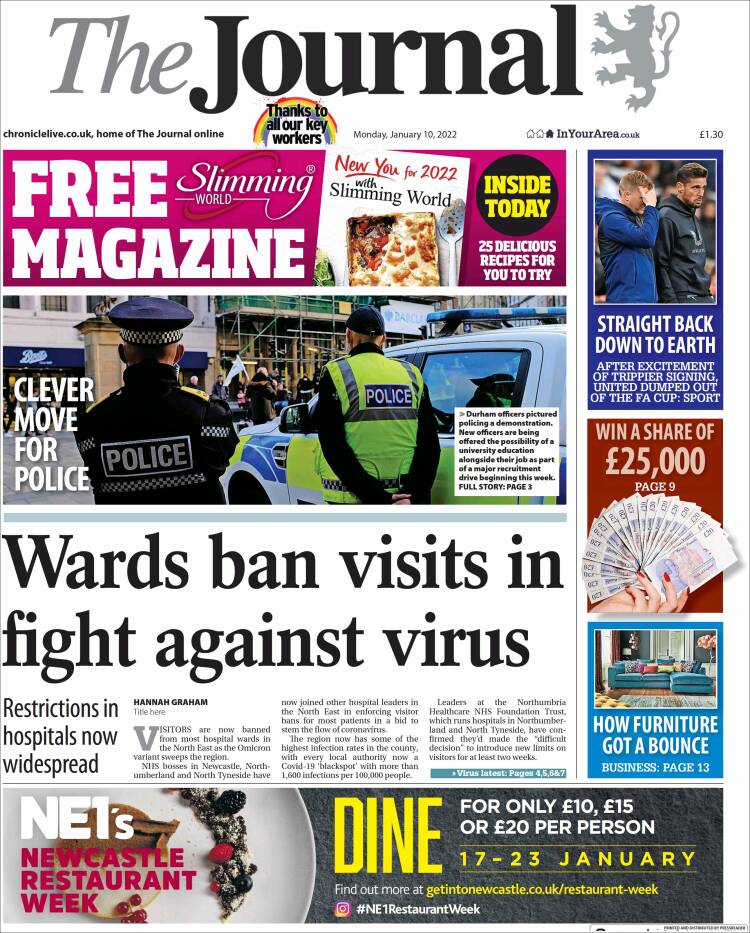 Portada de The Journal (Reino Unido)