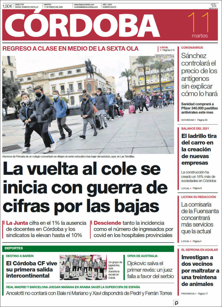 Portada de Diario de Córdoba (Espa&ntilde;a)